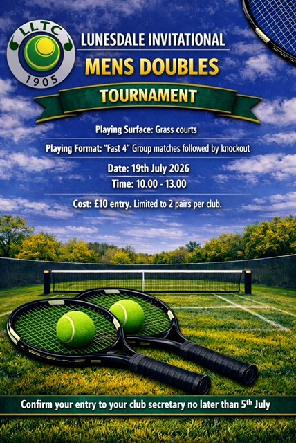Lunesdale men’s doubles tournament 2026