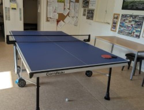 New table tennis table arrives
